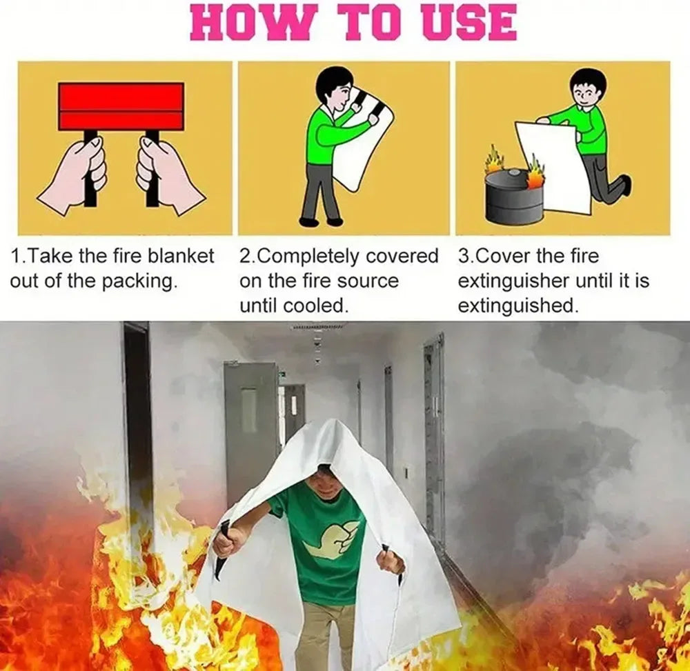 SafiraHomes™ Emergency Fire Blanket