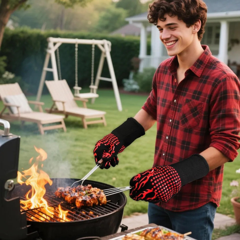 SafiraHomes™ FireShield Heat Resistant Gloves
