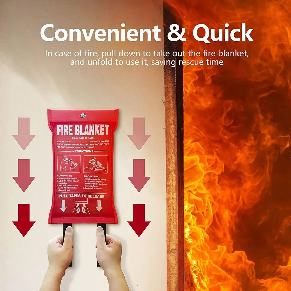 SafiraHomes™ Emergency Fire Blanket