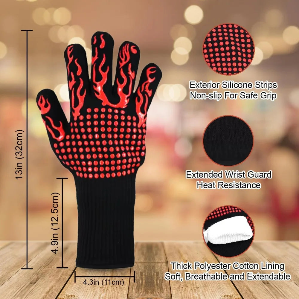 SafiraHomes™ FireShield Heat Resistant Gloves